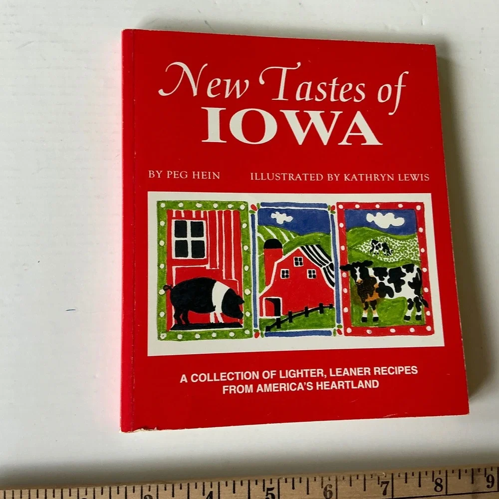 Vintage Heartland Iowa Cookbook Lot 3pc Farm Home Corn of Plenty Peg Hein Y2K